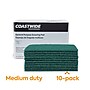 Coastwide Professional™ Medium Duty Scouring Pad, Green, 10/Pack (CW56787)~#|#~69A0B451-56A8-4F6A-AA647CE6C2399B51_sc7