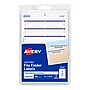 Avery Easy Peel Laser/Inkjet File Folder Labels on 4" x 6" Sheets, 2/3" x 3-7/16", White/Purple, 252 Labels/Pack (5204)~#|#~69CC3553-0CAB-498A-BCB85F124B181605_sc7