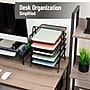 Mind Reader 5-Tier Stackable Paper Desk Tray Organizer, Metal, Black (5TPAPER-BLK)~#|#~69D80541-7B58-4B0B-B84EE053BAC7BBF8_sc7