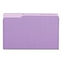 Universal File Folder, 3 Tab, Legal Size, Bright Violet, 100/Box (UNV10525)~#|#~69DFB8A9-D85B-4F56-9EC78D385C5E8903_sc7