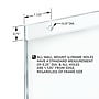 Azar 17" x 11" Horizontal Generic Holder, Wall-Mounted, Top/Side Loading, Clear Acrylic, 10/Pack (162709)~#|#~6A046532-AF6B-4D93-B9FA3D2A24BCE5AA_sc7