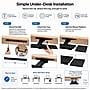 Uncaged Ergonomics Under Desk Keyboard Tray, Black (KT1)~#|#~6A2012A2-6018-455A-983A09B739788700_sc7