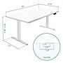 Mount-It! Dual Motor 60"W Electric Adjustable Standing Desk, White (MI-18123)~#|#~6A23D75E-4160-420F-BC5D0F7D9FCD3B9B_sc7
