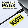 Overtime C82 100W Fast Charging 6 ft Braided USB-C to USB-C Cable, Black (OCC82BK)~#|#~6A2768E7-ACEB-41EA-B4B25EAFDBDD33DA_sc7