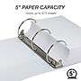 Samsill Earth's Choice 5" 3-Ring View Binders, White (18907)~#|#~6A2EE6E0-2445-4A50-843DA8137045D86E_sc7