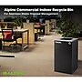 Alpine Industries Steel Recycling and Trash Can Set with Square and Mixed Lid, 29 Gallon, Blue/Black, 2/Pack (ALP4450-BLK-KIT3)~#|#~6A302FFB-AD7B-4555-9B89EC8C505BE055_sc7