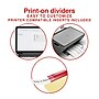 Staples Large Tab Insertable Dividers, 5-Tab, Assorted Colors, 4/Pack (13515/14481)~#|#~6A541CBD-428D-493C-AD3D119B4F0BCE53_sc7