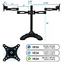 Mount-It! Full Motion Dual Monitor Desk Stand, Holds 13" to 27" Monitors, Black (MI-792)~#|#~6A64134F-C6FE-42A5-BA50133177BDC34C_sc7