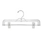 National Hanger 12" Plastic Skirt/Pant Hanger, Clear, 100/Pack (611PCC)~#|#~6A7B54D2-8D1B-435C-85046B3EE90BEF64_sc7