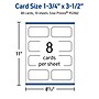Avery Business Cards, 1-3/4" x 3-1/2" , Glossy White, 80/Pack (95286)~#|#~6A7F302A-7885-4335-B783FFF1FA2944BE_sc7