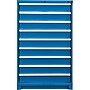 Global Industrial Modular Drawer Cabinet, 9 Drawers, w/Lock, 36"W x 24"D x 57"H, Blue~#|#~6A8C0D76-31B6-436E-90237B6F5B6B8182_sc7