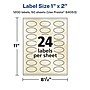 Avery Pearlized Ivory Oval Multipurpose Labels, 1" x 2", Ivory, 1200/Box (94053)~#|#~6A96C774-8749-4CA3-A2D389601750974B_sc7
