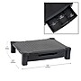 Mind Reader Monitor Stand Riser with Drawer Storage, Up to 22 lbs., Black (DRPLMONST-BLK)~#|#~6AAC5386-C975-408E-A16694503FBF6B47_sc7