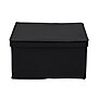 Household Essentials Extra Large Stackable Folding Fabric Storage Bin, 10" x 16"x 19", 52.64 Qt., Black, 2/Pack (7615-1)~#|#~6ABB3F8D-099F-4E88-A5040F4399101F82_sc7
