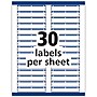 Avery TrueBlock Laser/Inkjet File Folder Labels, 2/3" x 3-7/16", White/Blue, 1,500 Labels/Pack (5766)~#|#~6AC2054D-E0C7-4748-A5EA8F3B0E96616E_sc7
