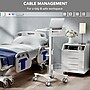 Mount-It! MedHub Mobile Medical Cart with Laptop Bar, Storage Accessories, and Locking Caster Wheels, White/Grey (MI-16029)~#|#~6AC60117-9591-4270-BE434CCD9DC72C48_sc7