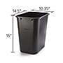 Coastwide Professional™ Indoor Trash Can Without Lid, Black Soft Molded Plastic, 7 Gallon (CW56429)~#|#~6AFC3200-DADA-4D2D-B94F6A0463C6029A_sc7