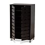 Baxton Studio Ernest Shoe Cabinet, Dark Brown and Grey (178-11027-HiT)~#|#~6B3424BB-F1E8-4D28-B4D7528C24168BAD_sc7