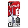 Sharpie S-Gel Retractable Gel Pen, Medium Point, Black Ink, Dozen (2126232)~#|#~6B6815ED-9033-40C1-BECA9CFAF9A085D1_sc7