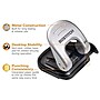 Bostitch EZ Squeeze 2-Hole Punch, 20 Sheet Capacity, Silver (2310)~#|#~s1015743_sc7