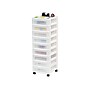 Iris 9-Drawer Storage Cart, White/Translucent White (585004)~#|#~6BA99177-59D8-4F27-9BF0DD491D58EC3D_sc7