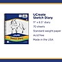 Pacon Art 1st Sketch Diary, 9" x 6", White, 70 Sheets/Pad (4790)~#|#~6BB47F9A-360A-446D-8AC388809F9DC282_sc7