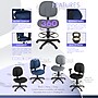 Regency Comfort Series Armless Fabric Drafting Chair with Footrest and Lumbar Support, Grey (105-DK-GY)~#|#~6BB8E9CC-C88B-4C20-91BF242B46F57CB2_sc7