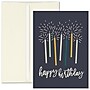 Customizable "Sparkling Candles Birthday" Birthday Cards, Blank Inside, w/ Unlined White Fastick Env, 250/Box~#|#~6BBA34A1-63CD-465D-821172D2399FDF1D_sc7