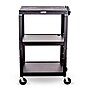 Luxor 3-Shelf Metal Mobile Utility Cart with Lockable Wheels, Black (UCMT1)~#|#~6BEE692D-CD04-4E80-AB3F453D4E708976_sc7