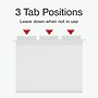 Pendaflex Standard Reinforced Hanging File Folder, 6-Tab, Letter, White, 20/Box (1006985)~#|#~6BF4EAEF-5FFF-4927-BCAD333B17ED3481_sc7