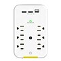 Power by GoGreen Wall Tap Surge Protectors Indoor/Outdoor Extension Cord, 6-Outlet, White (GG-62A1C)~#|#~6C0317DC-A697-4B32-8826E42210A7F939_sc7