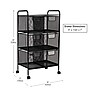 Mind Reader 6-Drawer Office Utility Cart, Black (6DRMESH-BLK)~#|#~6C0848BB-C52E-4988-8804614DA715D81A_sc7