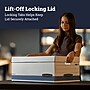 Bankers Box Medium-Duty FastFold Corrugated File Storage Boxes, Lift-Off Lid, Letter Size, White/Blue, 12/Carton (00701)~#|#~6C198F15-625E-4C75-A57020C9C504BB41_sc7