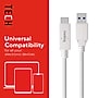 Staples TECH USB-C to USB-A Charging Cable, 3.3 ft, White, Fast Charge/Data Sync Cable for Phone/Tablet~#|#~6C60C438-FD5A-4A85-89DA9A421455AFDD_sc7