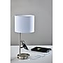 Adesso Wyatt Supercharger Incandescent Desk Lamp, 22"H, Brushed Steel/White (2610-22)~#|#~6C62D26B-F939-4D66-A3307F8DBAD49B21_sc7