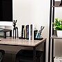 Mind Reader Wood Decorative Basket Book Ends, 5", Black/Gold (BOOKBASK2-BLK)~#|#~6C7DAF2C-4CA9-4420-A718FC2B4D260E6D_sc7