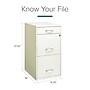 Space Solutions 3-Drawer File Cabinet with Pencil Drawer Letter-Width, Pearl White, 18" Deep (19157)~#|#~6C7E0C21-344F-4842-97196B87DA0381A4_sc7