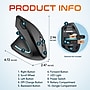 Delton S12 Wireless Ergonomic Vertical Left-Handed USB-A/C Mouse, Black (DMERG12LWB)~#|#~6C812AB0-B7C6-4A77-AEF0E05F7638D409_sc7