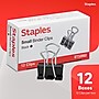 Staples Binder Clips, Small Size, 0.38" Capacity, Black, 144 Pack – Compact Clips for Documents, Notes & Office Use~#|#~6C953CF3-0BE4-4DA9-91C0493470B5BBFE_sc7