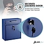 AdirOffice Steel Indoor/Outdoor Interoffice Drop Box Mailbox, Medium, Blue (631-05-BLU-PKG)~#|#~6C95B592-040E-4BAD-B492469B668E066E_sc7