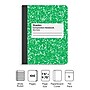 Staples® Composition Notebook, 7.5" x 9.75", Wide Ruled, 100 Sheets, Green (ST55074)~#|#~6CAA6578-5E36-48C0-BC9A356B39E810E3_sc7