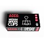 ACCO Medium Binder Clips, 0.63" Capacity, Black, 12 Clips/Pack (A7072050B)~#|#~6CAD48EA-57D3-4D57-A383EFC8C8BC2534_sc7