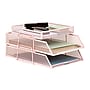 Mind Reader Metal Desk Organizer, Pink (3TSET-PNK)~#|#~6CB097D1-349B-48A7-9C9A742F5E708BC5_sc7