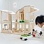 PlanToys Wooden Dollhouse with Furniture, 21.9" x 17.9" x 22.3", Green (PTS7156)~#|#~6CBB9903-41FE-42A7-86219D6E77C384F8_sc7