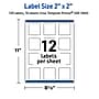 Avery Laser/Inkjet Square Multipurpose Labels, 2" x 2", White, 120/Pack (S00DN5)~#|#~6CC5E3EB-4162-4E57-AD082362082DB3B1_sc7