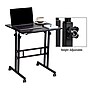 Mind Reader 27.5"- 39" Mobile Adjustable Sit/Stand Desk, Black (SDROLLXL-BLK)~#|#~6CC796C3-6518-4596-9F483C1A00B48D54_sc7