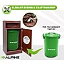 Alpine Industries Food Service Trash Can Enclosure, 32 Gallon, Mahogany (ALP476-DH-MA)~#|#~6CCF4856-CEE8-4BFF-B98D41400CD58CAF_sc7