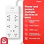Staples TECH 8-Outlet 2-USB Port Surge Protector, 6', 2100 Joules, White (ST62775)~#|#~6CE1D904-AE10-4F4D-940D89302CA4CEC2_sc7