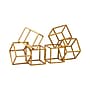 Mind Reader Geometric Cube Metal Book Ends, 6", Gold (BLOCKS2-GLD)~#|#~6CE37813-3ACC-4D2A-9CEDC29AD0DE41E5_sc7