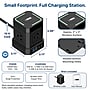 Uncaged Ergonomics Wireless Cube Power Strip with 15W Wireless Charger, 4 AC Outlets, 4 USB Ports, 10' Cord, Black (WC-10-B)~#|#~6CEBB48D-E7A6-4DC3-A10C05580E15225C_sc7